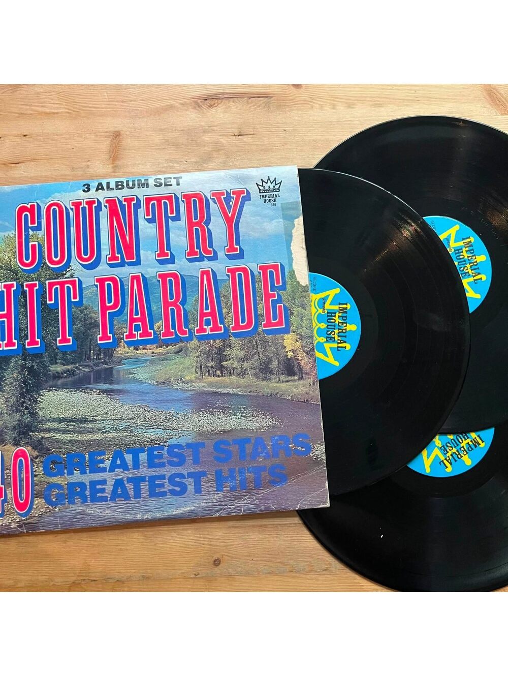 Various - Country Hit Parade 40 Greatest Hits 33rpm VG+ VR26